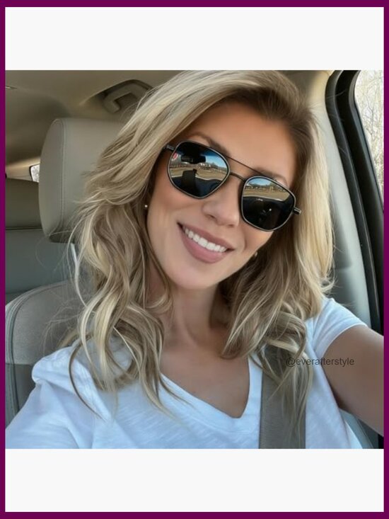 Polarized Aviator Sunglasses with Metal Frame, UV400 Protection main image 6